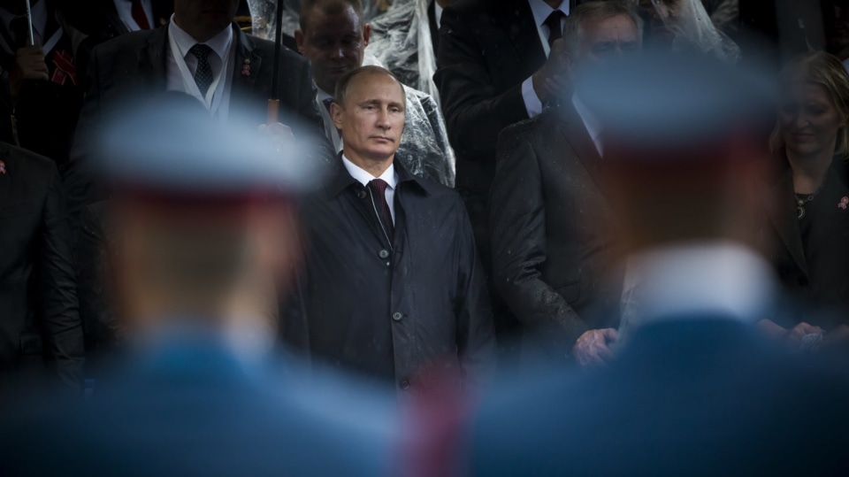Putin na návštěvě v Bělehradě na podzim 2014 - co se mu to honí hlavou?